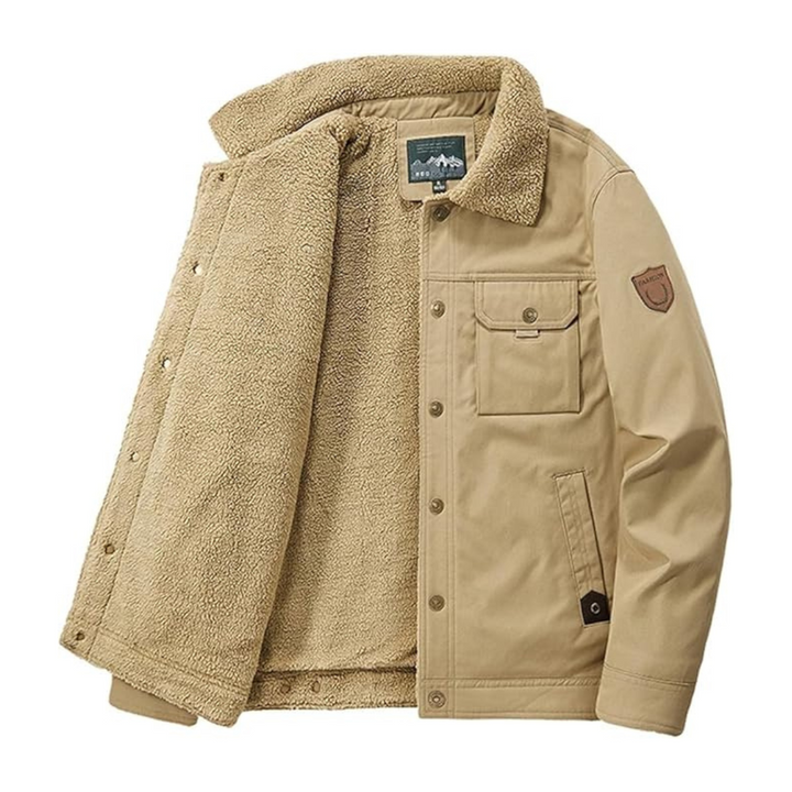 Férfi Outdoor Téli Kabát - Gyapjú béléses - Danny