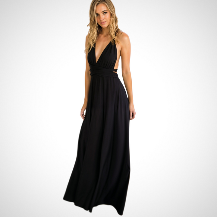 Elegáns, nőies szabású, hosszú maxi ruha – Celine