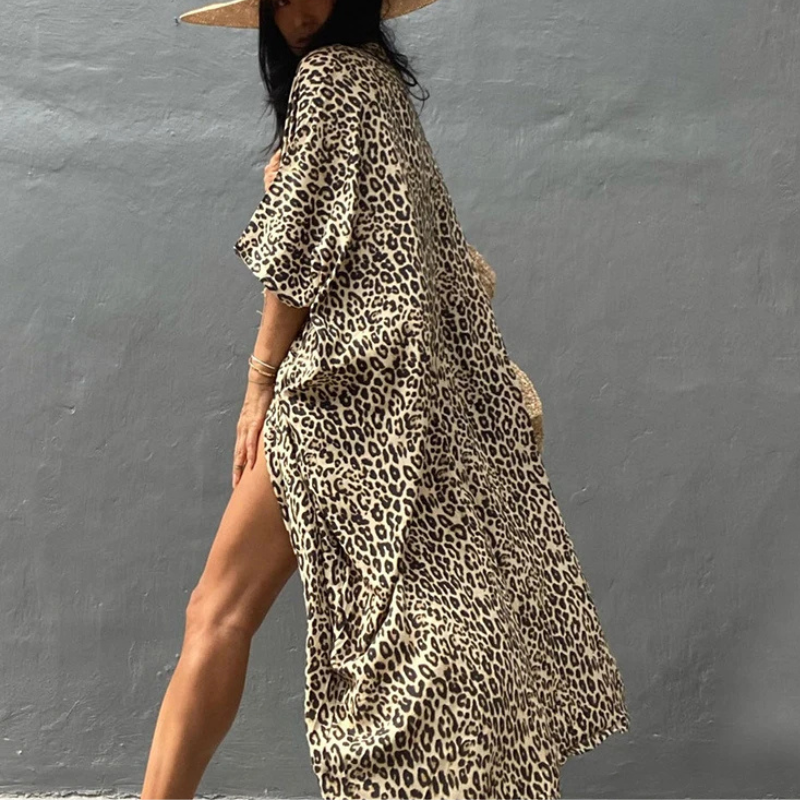 Boho Chiffon Tengerblúz Kimono Ujjakkal – Ziva