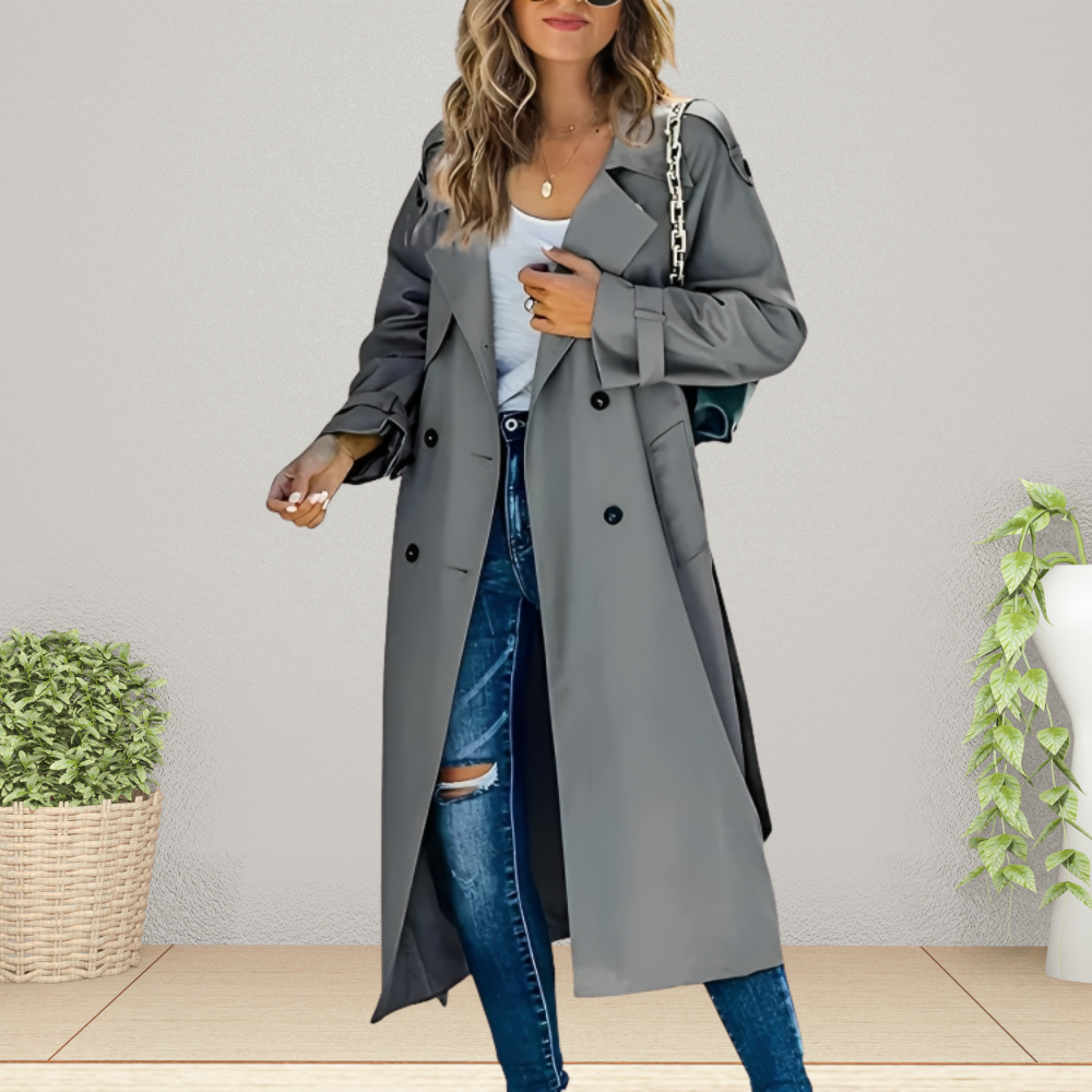 Elegáns női trench kabát az átmeneti időszakra – Isabelle