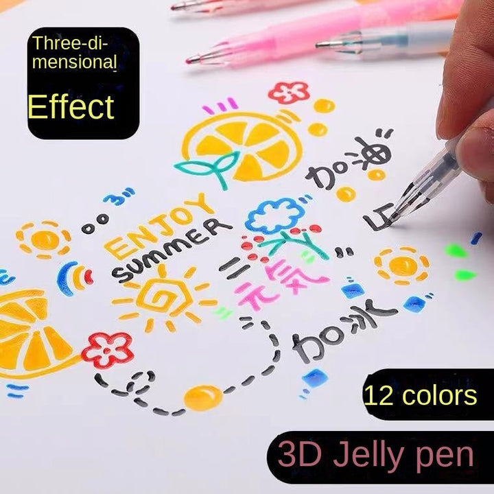 Színes Gélceruza készlet kreatív 3D tervezéshez - 3D ArtPen készlet