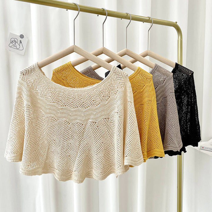 Női selyem sál kötött és UV védelemmel – Amira