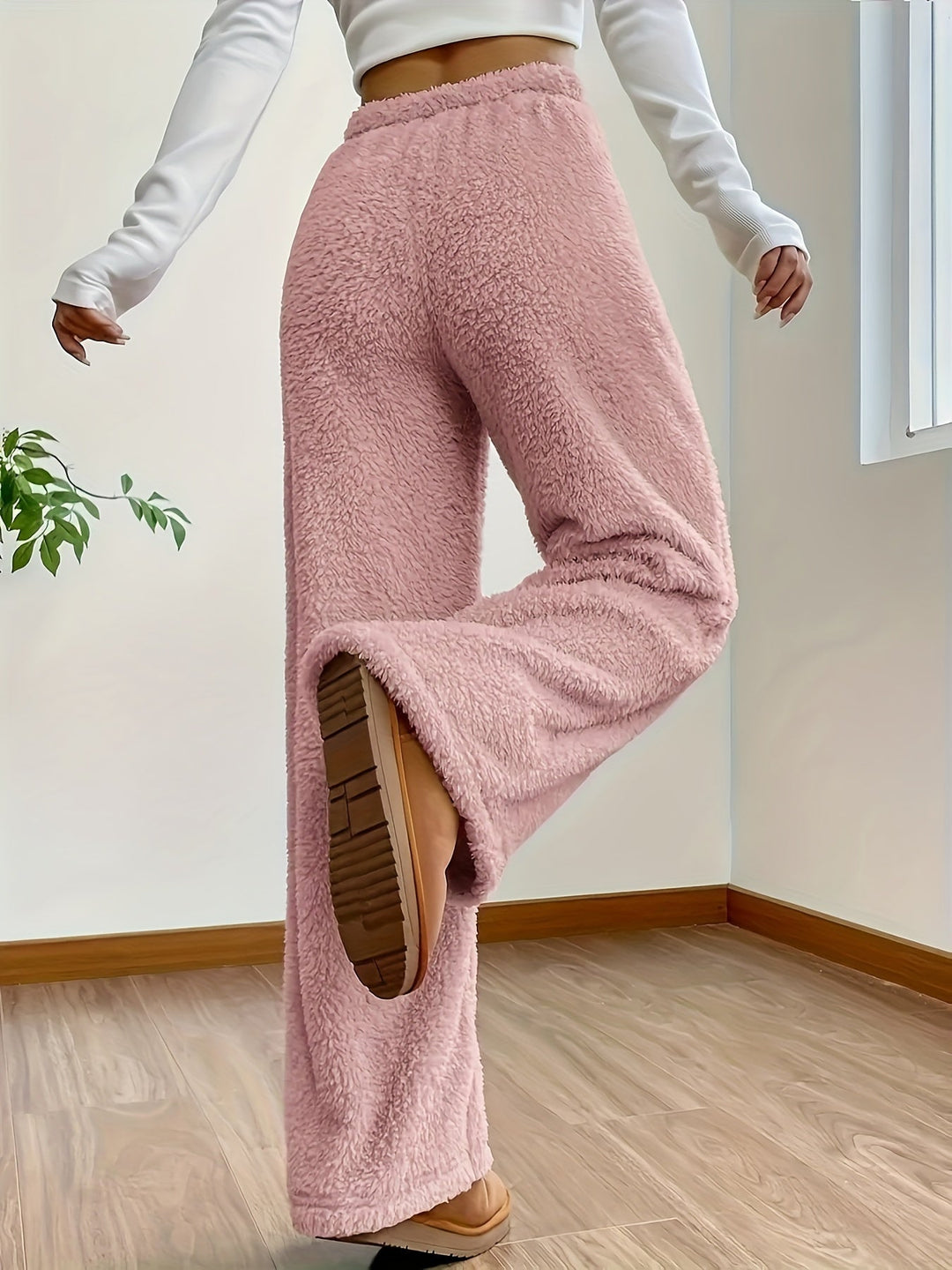 Puha Teddy Sherpa Loungebroek Nőknek – Noémie