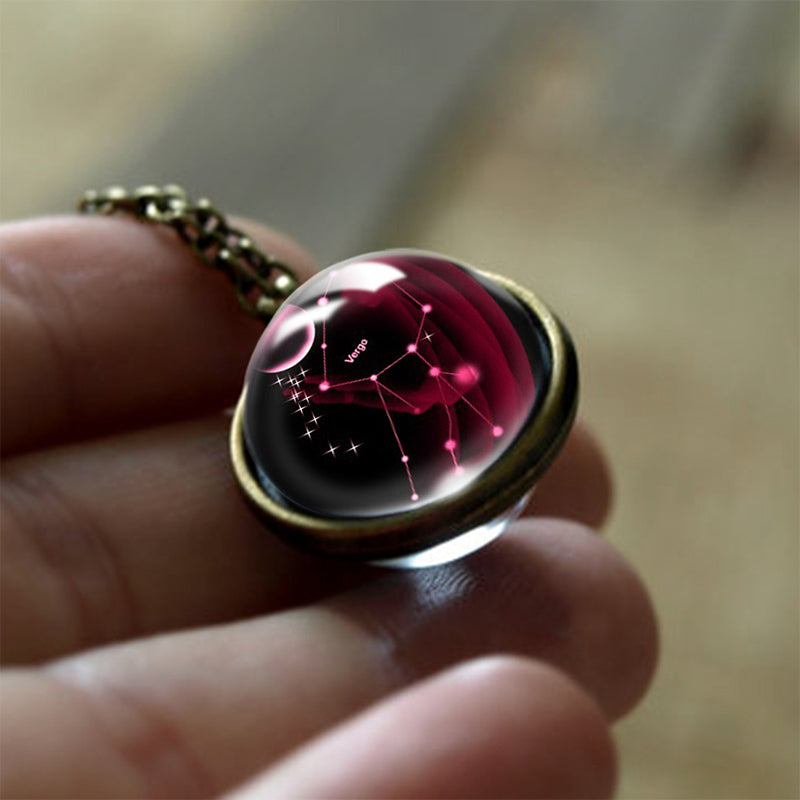 Üveges 12 Csillagjegy Védelmező Medál - Sofia