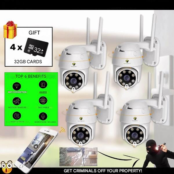 4 Darabos Okos WiFi Biztonsági Kamera Készlet – SmartCam Készlet 4X
