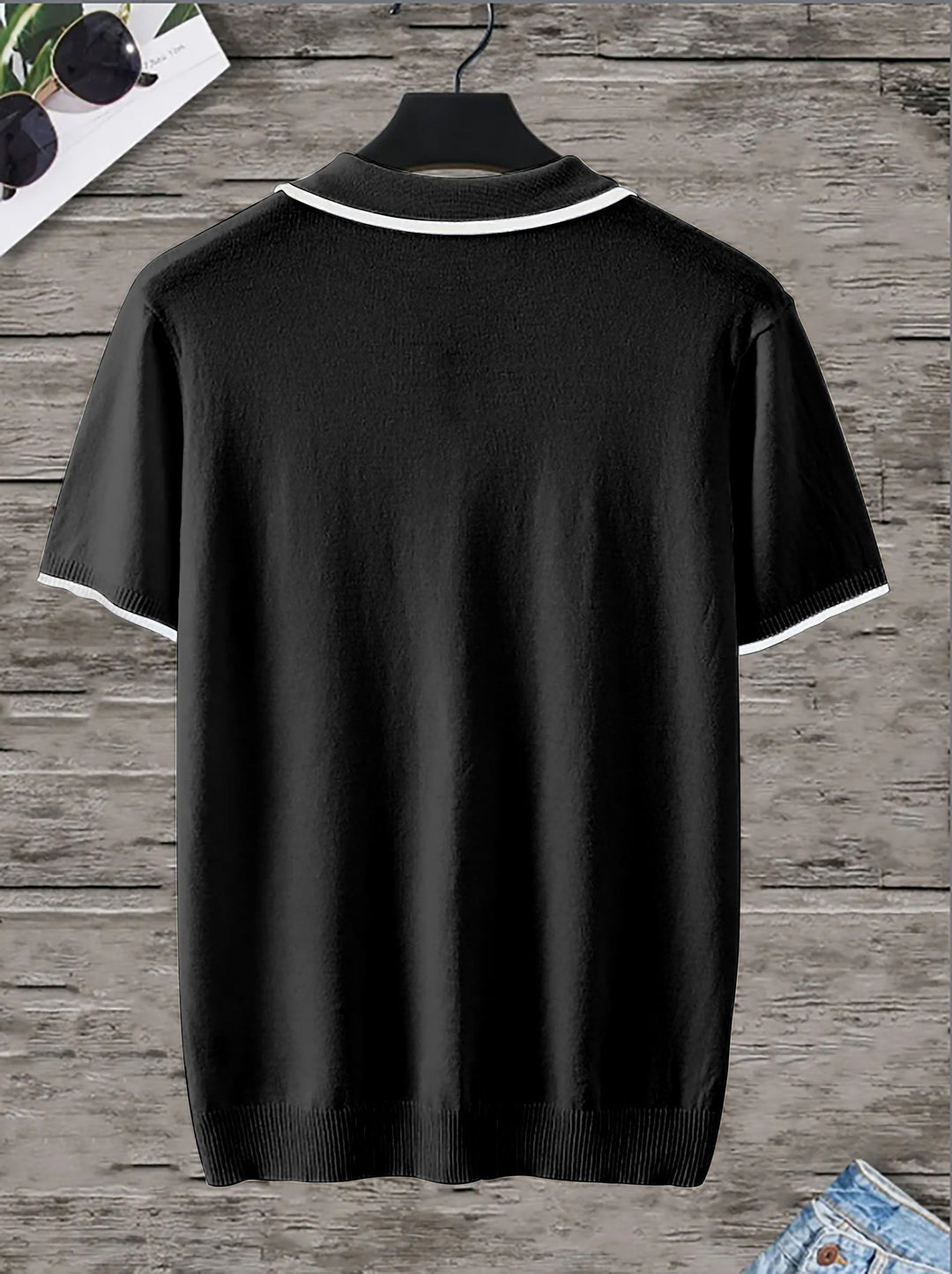 Trendi Fekete Férfi Polo - Rafael