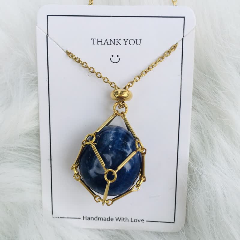 Kis Természetes Kristálykő Nyaklánc - Iris