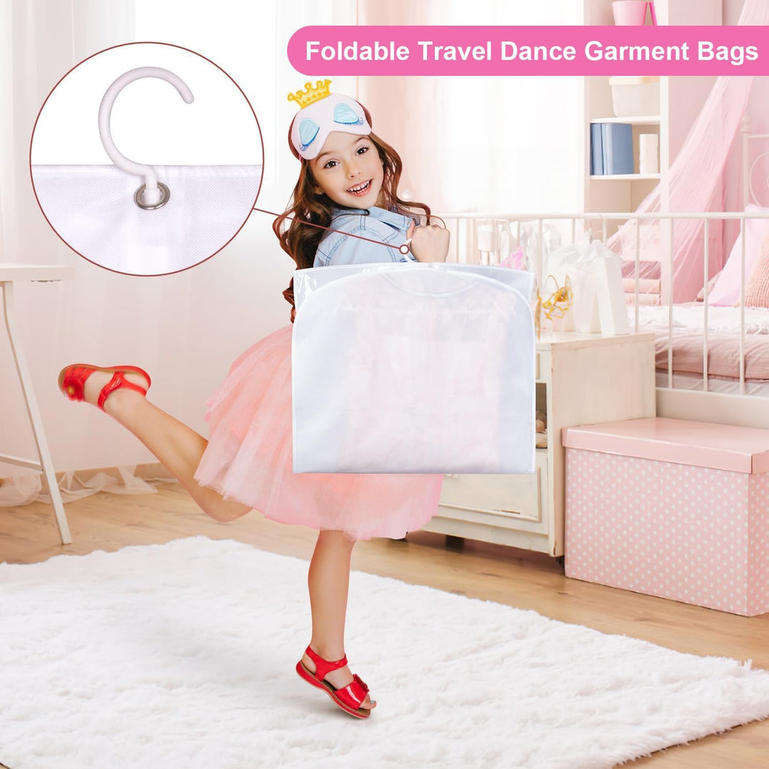 Hajtható Tánc Ruha Táskák Cipzáras Kiegészítő Zsebekkel – 5db-os Csomag (1+1 INGYEN)