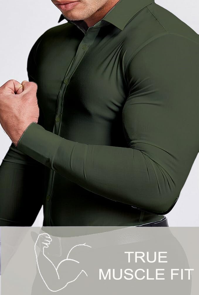 Gyűrődésmentes Slim Fit Ing Férfiaknak - David