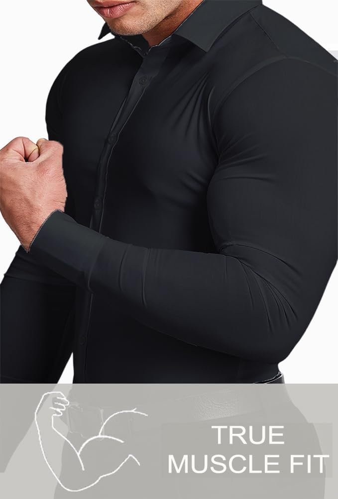 Gyűrődésmentes Slim Fit Ing Férfiaknak - David