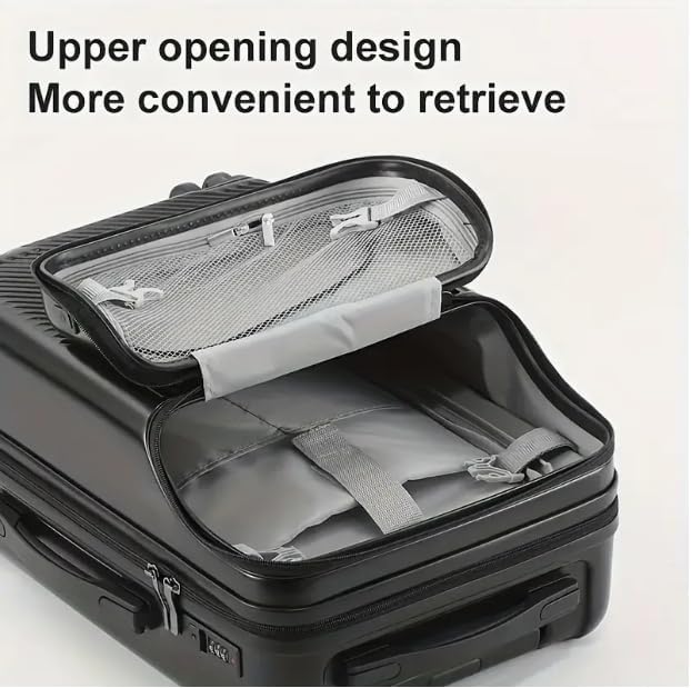 Kemény Héjú Kézipoggyász Pohártartóval, USB Porttal és TSA Zárral