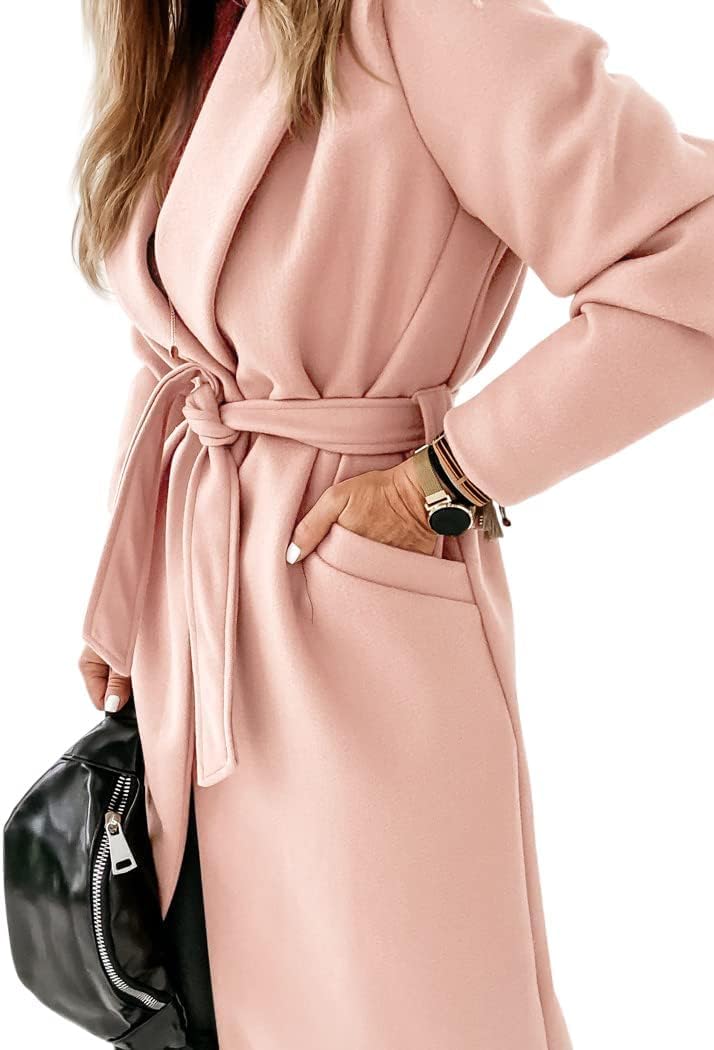 Női Klasszikus Kabát Revers Gallérral és Nyitott Elülső Rész – Paulina