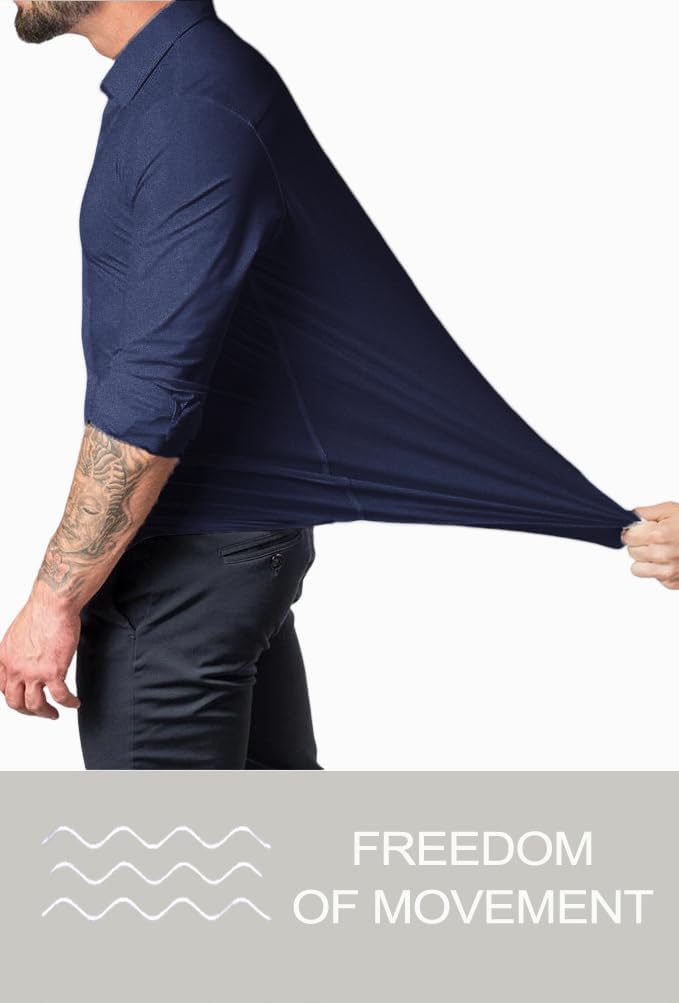 Gyűrődésmentes Slim Fit Ing Férfiaknak - David