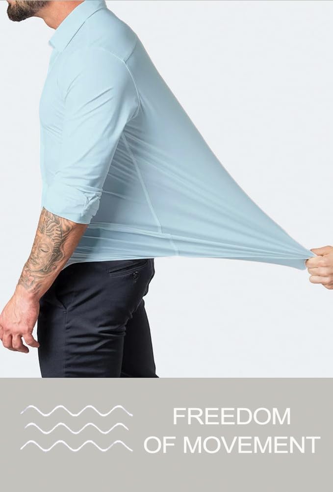 Gyűrődésmentes Slim Fit Ing Férfiaknak - David