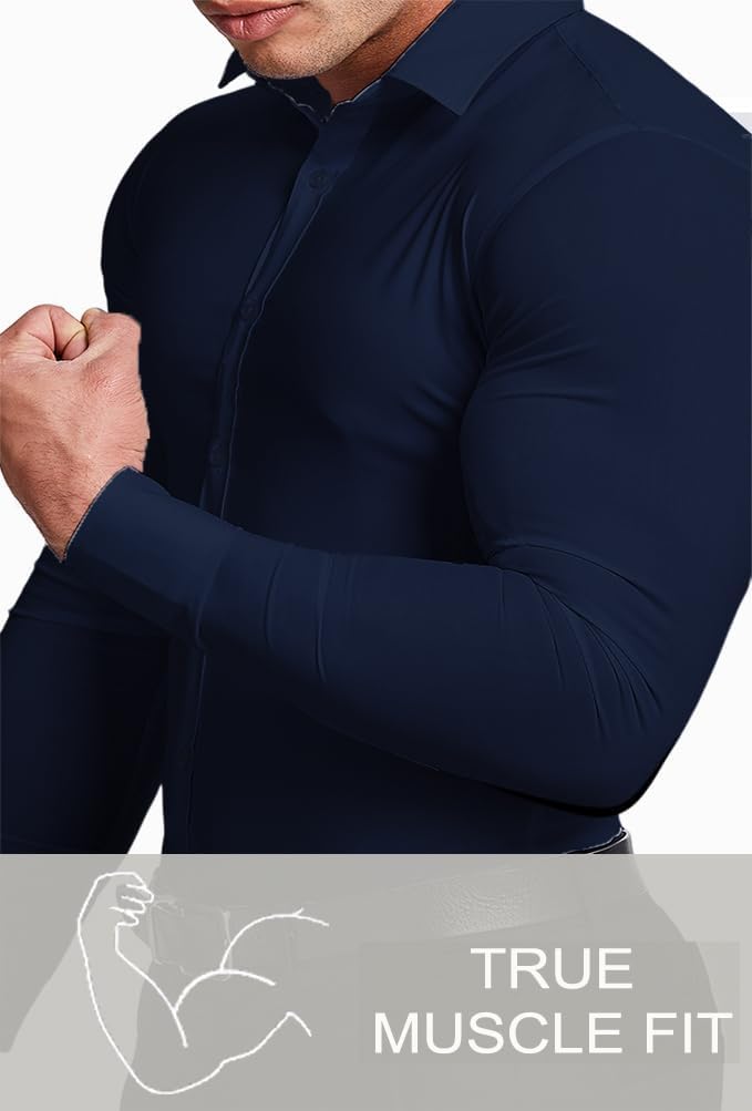 Gyűrődésmentes Slim Fit Ing Férfiaknak - David