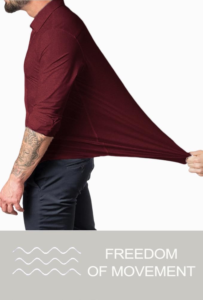 Gyűrődésmentes Slim Fit Ing Férfiaknak - David