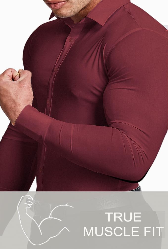 Gyűrődésmentes Slim Fit Ing Férfiaknak - David
