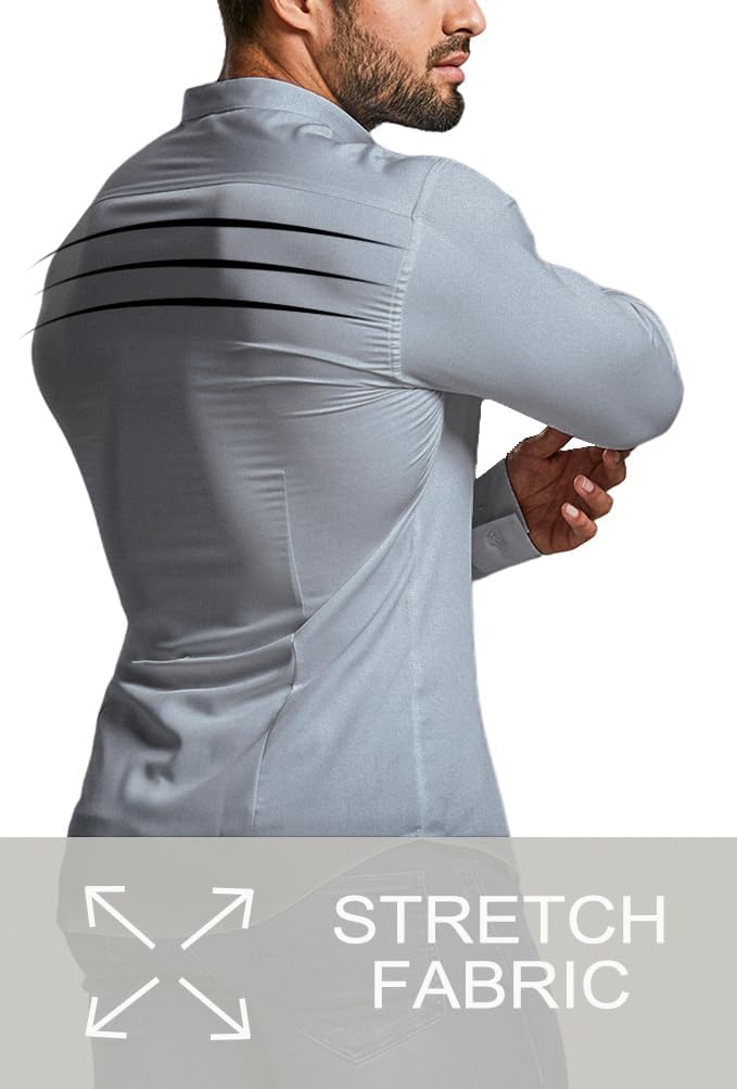 Gyűrődésmentes Slim Fit Ing Férfiaknak - David