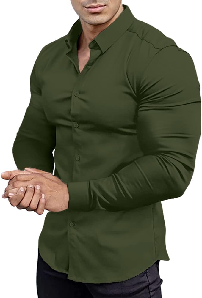 Gyűrődésmentes Slim Fit Ing Férfiaknak - David