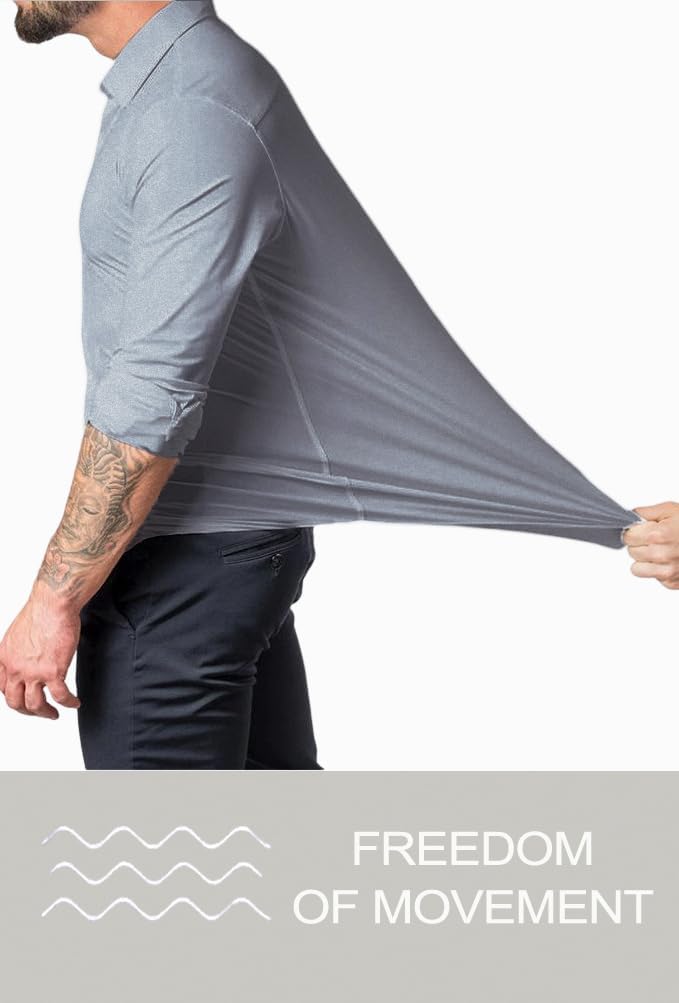 Gyűrődésmentes Slim Fit Ing Férfiaknak - David