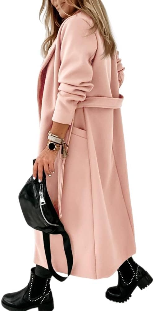 Női Klasszikus Kabát Revers Gallérral és Nyitott Elülső Rész – Paulina