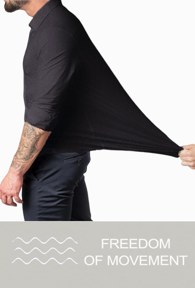 Gyűrődésmentes Slim Fit Ing Férfiaknak - David