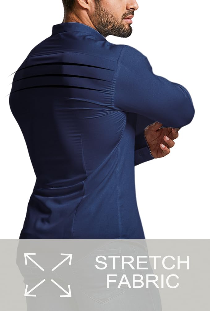 Gyűrődésmentes Slim Fit Ing Férfiaknak - David
