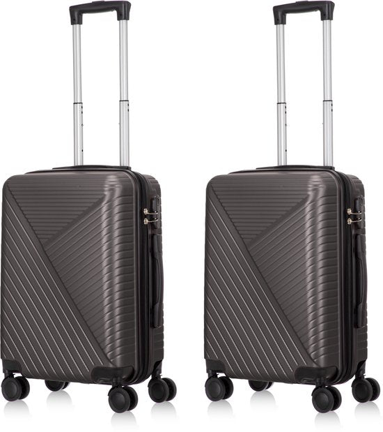 2 részes kemény falú bőrönd készlet – Santorini