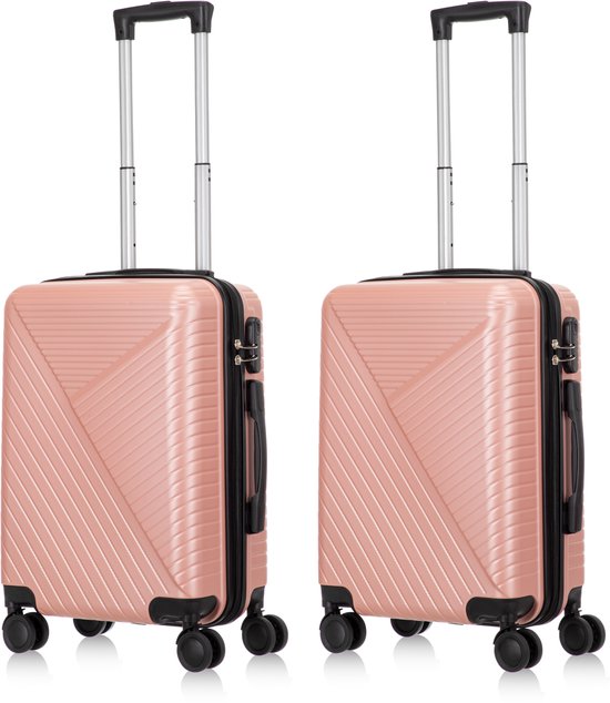 2 részes kemény falú bőrönd készlet – Santorini