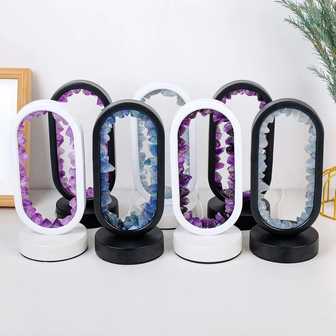 Kézműves ametiszt lámpa - Serenith