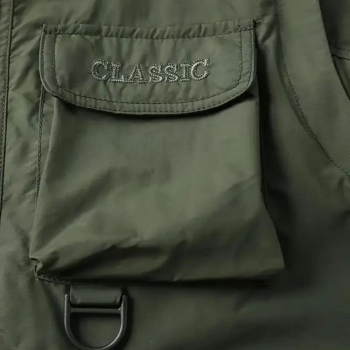 Férfi átmeneti kabát vízlepergető anyagból, levehető kapucnival – Leif