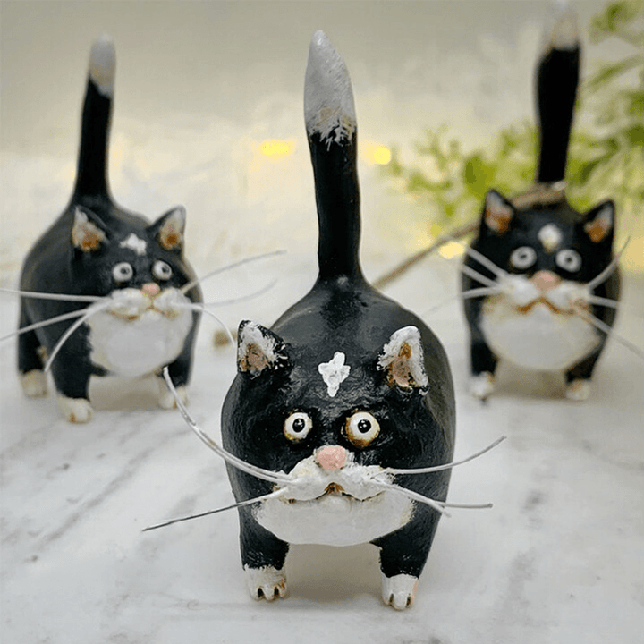 Egyedi Kézműves Macska Karácsonyi Díszek - Purrfect Holiday Hangers