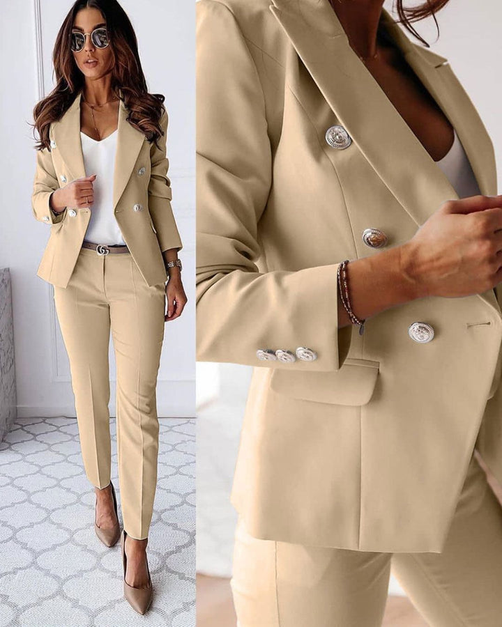 Két részes női slim-fit szett modern üzleti megjelenéshez – Valentina