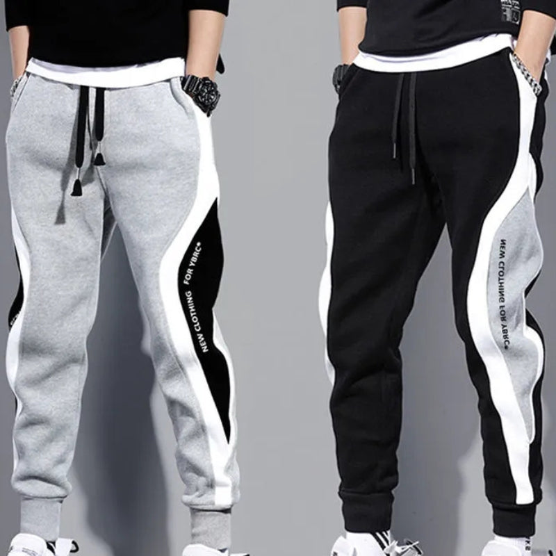 Lazán Kivágott Férfi Patcher Jogger Nadrág Kötényével – Rafael