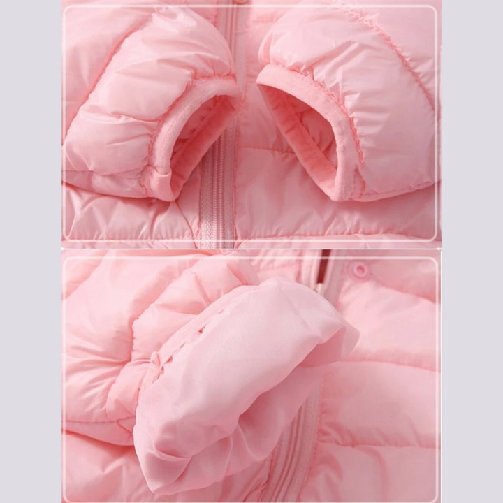 Gyerek vízhatlan esőkabát pehelytoll stílusban, karikatúrával – Miro