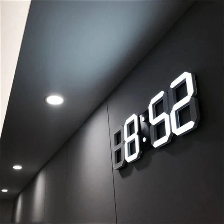 3D LED Fali óra állítható világítással – Timora