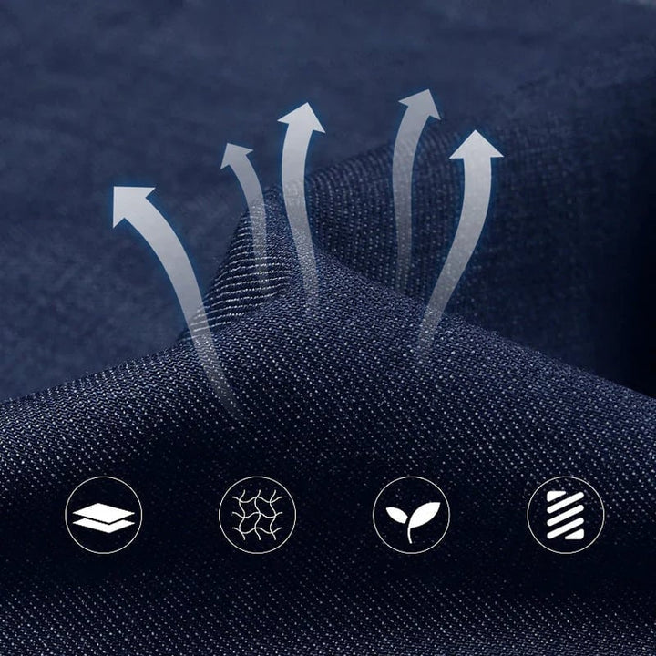 Férfi farmer magas derékkal és egyenes szárral – Tobias