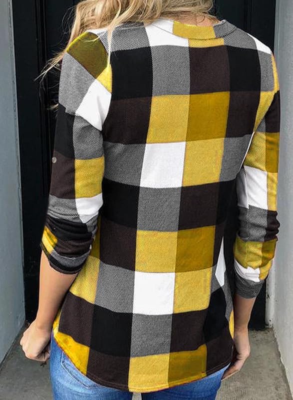 Stílusos, kasmír kockás női blúz - Lara