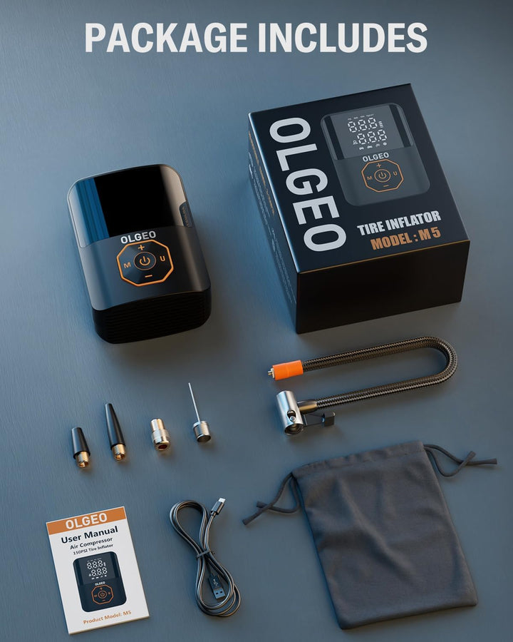 Hordozható Gumiabroncs Pumpa - 18000mAh Légkompresszor Autókhoz és Motorkerékpárokhoz