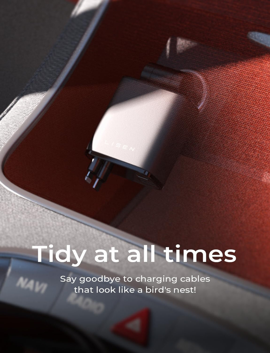 Kihúzható autótöltő 69W USB C