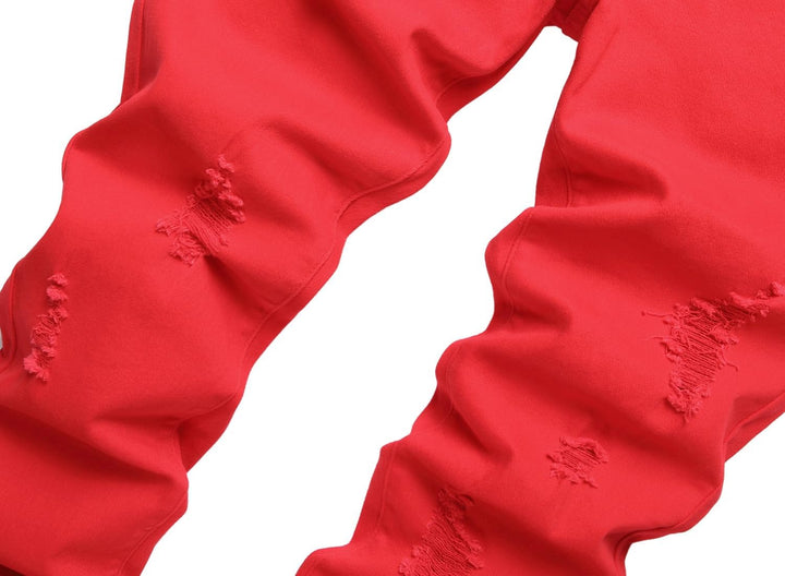 Férfi Slim-Fit Koptatott Farmer - Mick