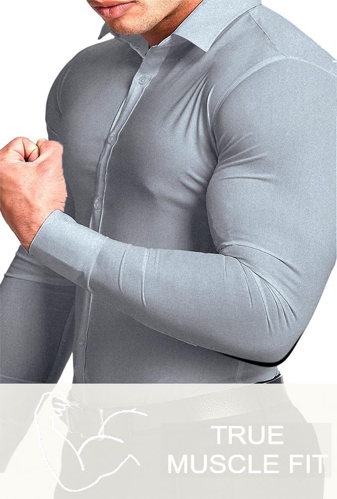 Gyűrődésmentes Slim Fit Ing Férfiaknak - David