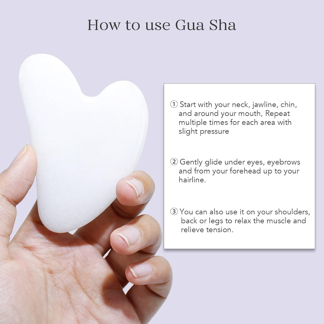 Instant Glow Gua Sha & Jade Roller Szett