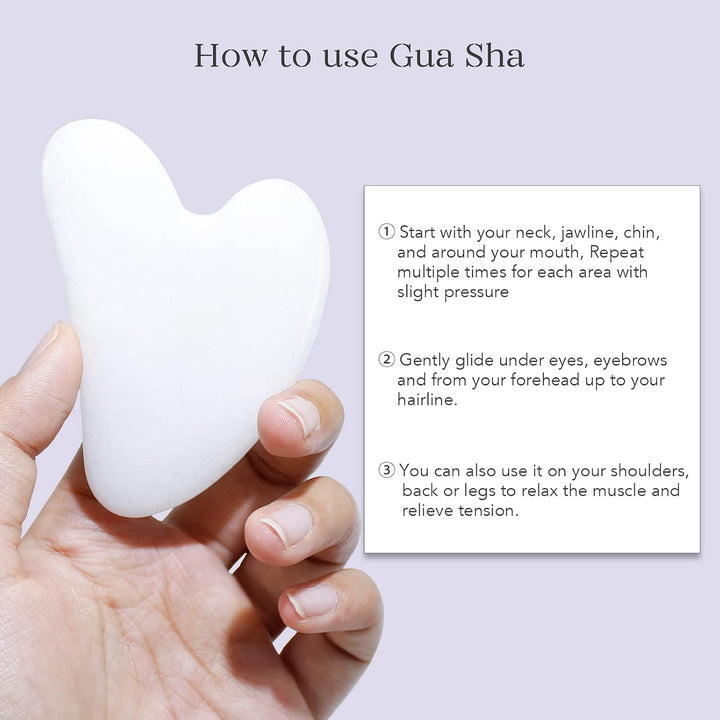 Instant Glow Gua Sha & Jade Roller Szett