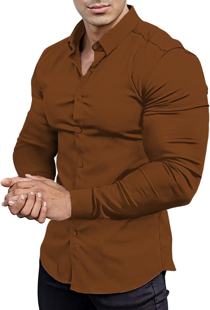 Gyűrődésmentes Slim Fit Ing Férfiaknak - David