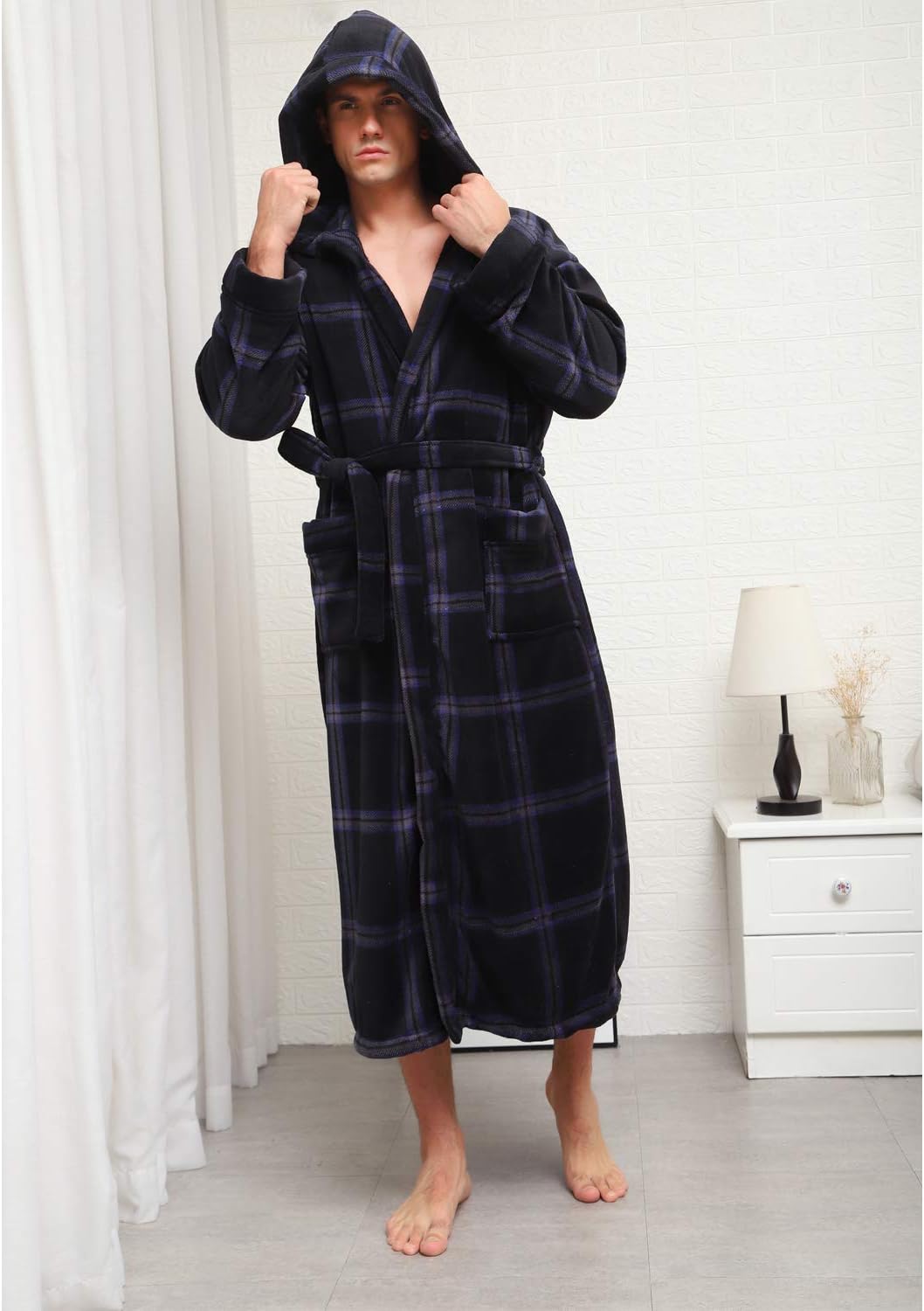 Luxus Férfi Fürdőköpeny Kapucnival - Lars