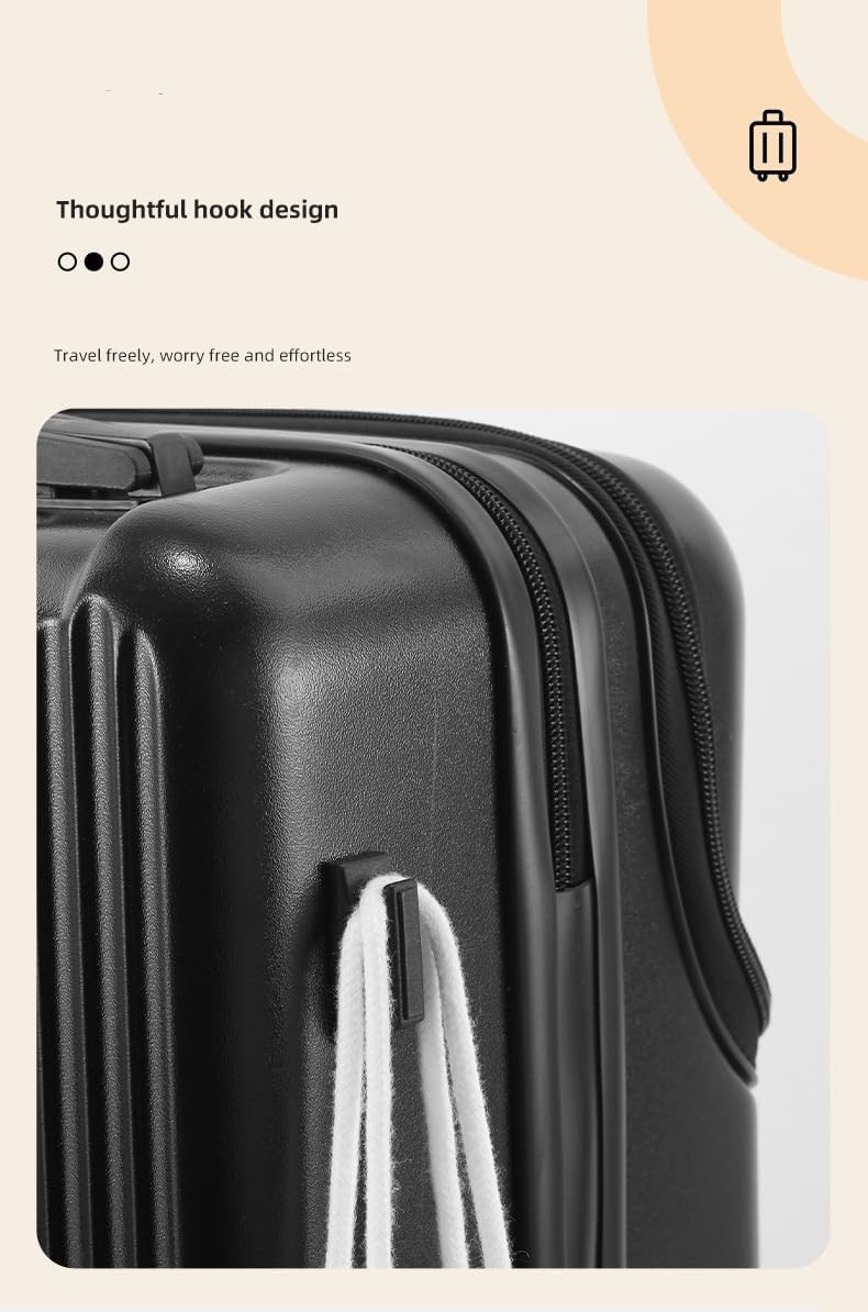 Kemény Héjú Kézipoggyász Pohártartóval, USB Porttal és TSA Zárral