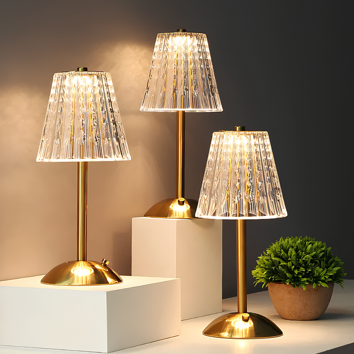 Arany Kristály Asztali Lámpa - Aurora Luxe