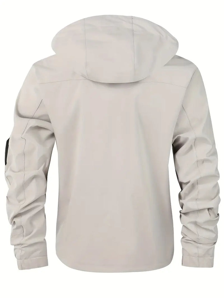 Könnyű férfi szabadtéri dzseki szél- és vízálló kapucnival – Torben