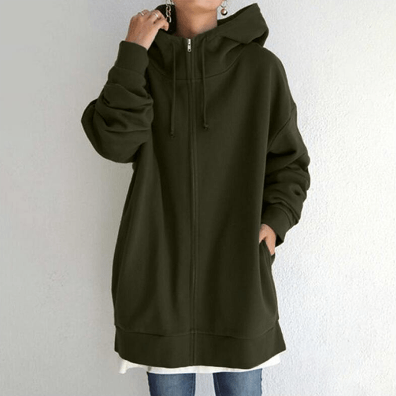 Kényelmes Női Kardigán Kapucnival - ComfyHood